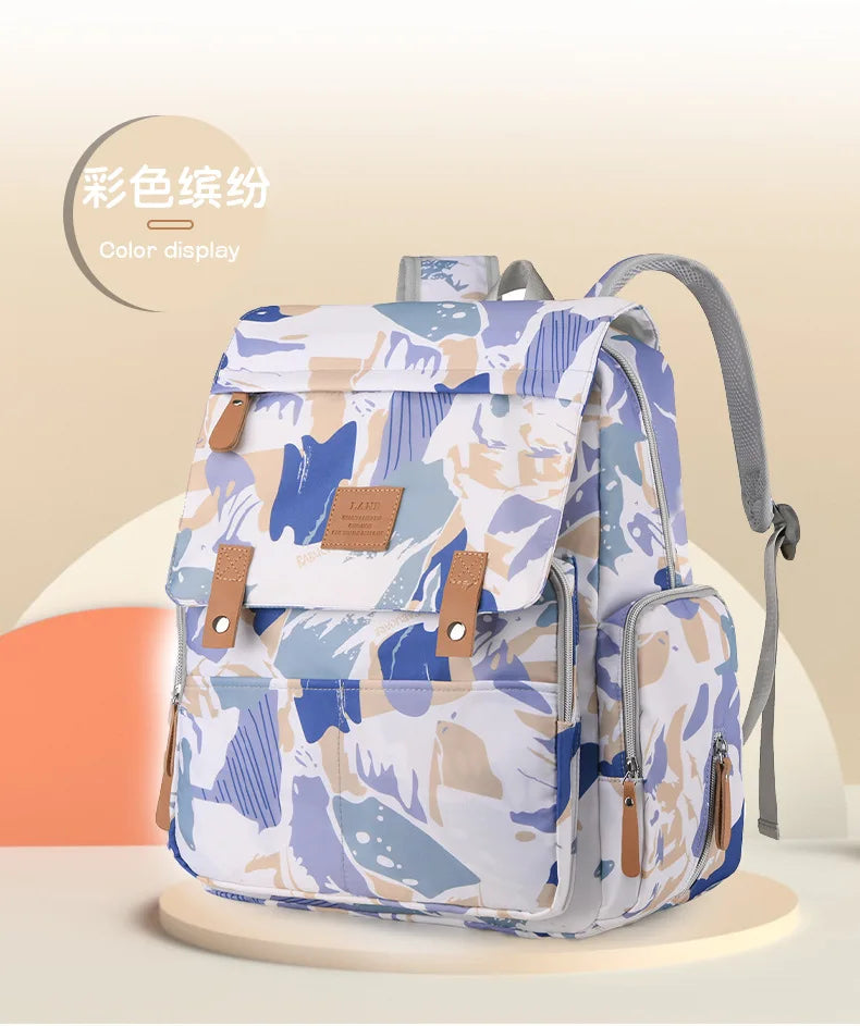Mama Tasche Nylon gedruckt Mode multifunktion ale Mutter und Baby Taschen gehen Baby Reisen große Kapazität Mutter Tasche Wickelt aschen bebe