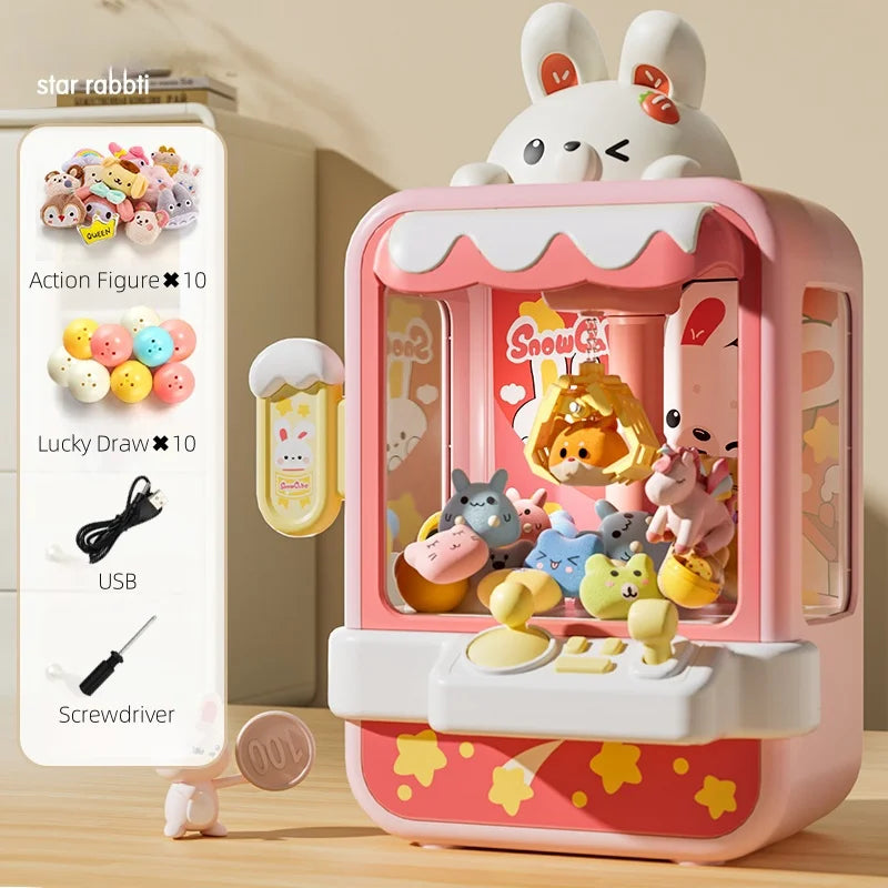 Dinosaurier Klaue Maschine Spielzeug Elektronische Arcade Spiel Einstellbare Fangen Puppe Maschine Musik Mini Vending Geburtstag Geschenk Für Kinder