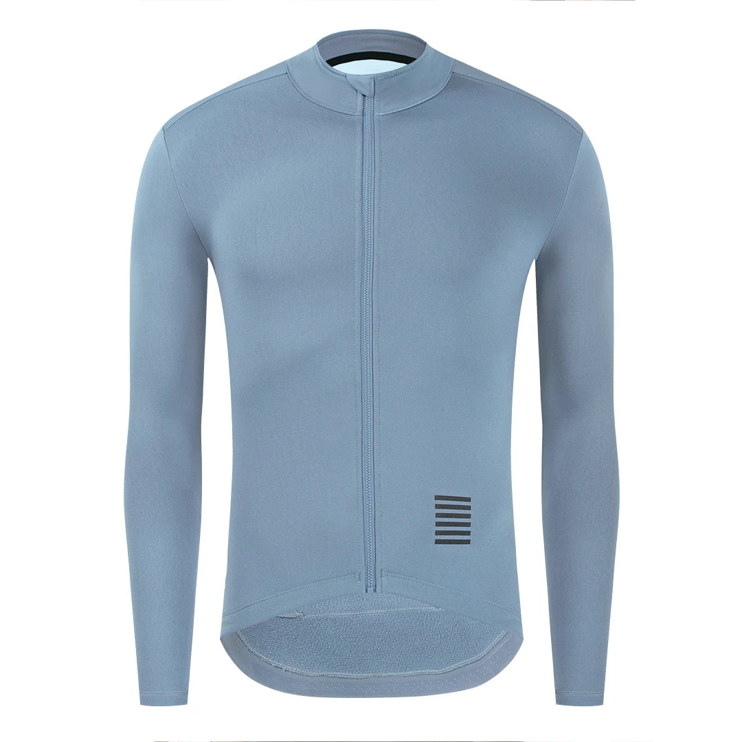 YKYWBIKE Herren Radtrikot Winter & Herbst Langarm Thermo-Fleece-Futter Fahrrad Warme Jacke Rennrad MTB Kleidung