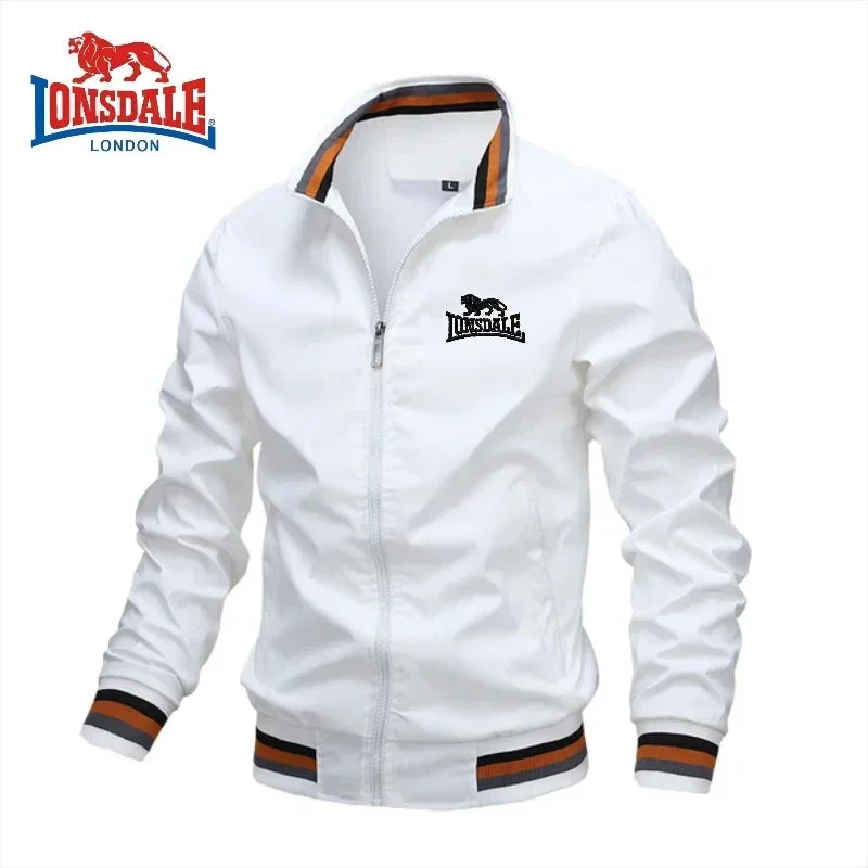Herbst und Winter Herren Stehkragen Lässige Reißverschlussjacke Outdoor-Sportmantel Windjacke für Herren Wasserdichte Bomberjacke