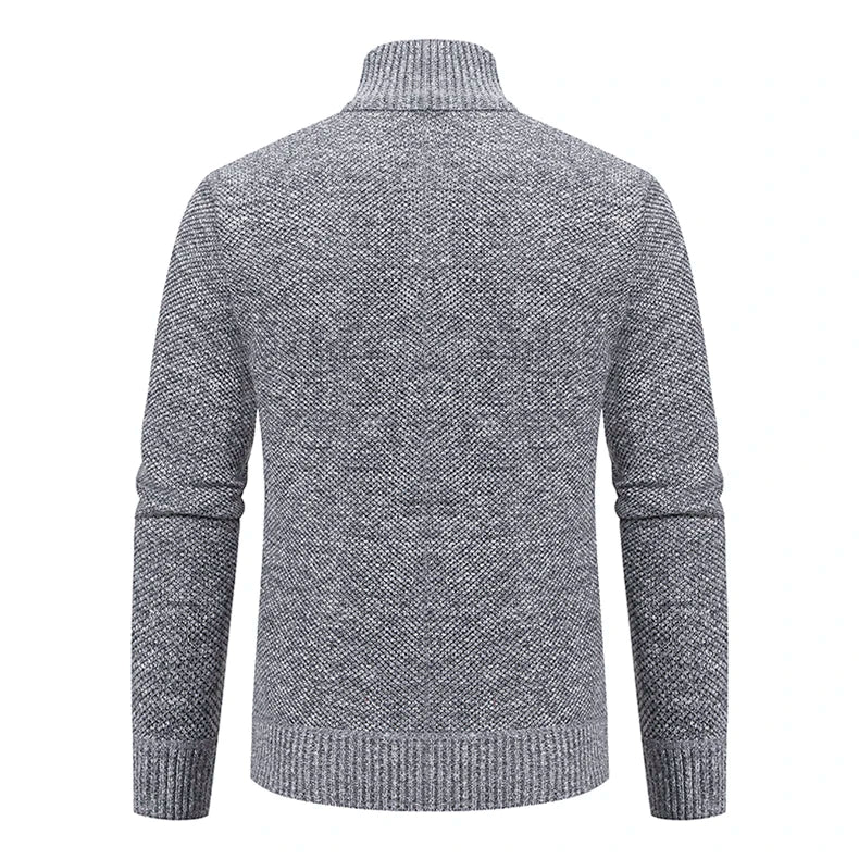 Herbst Und Winter New Jersey männer Casual Sport Mantel Einfarbig Stehkragen Wullover Greifen Fleece Warm Zipper Strickjacke