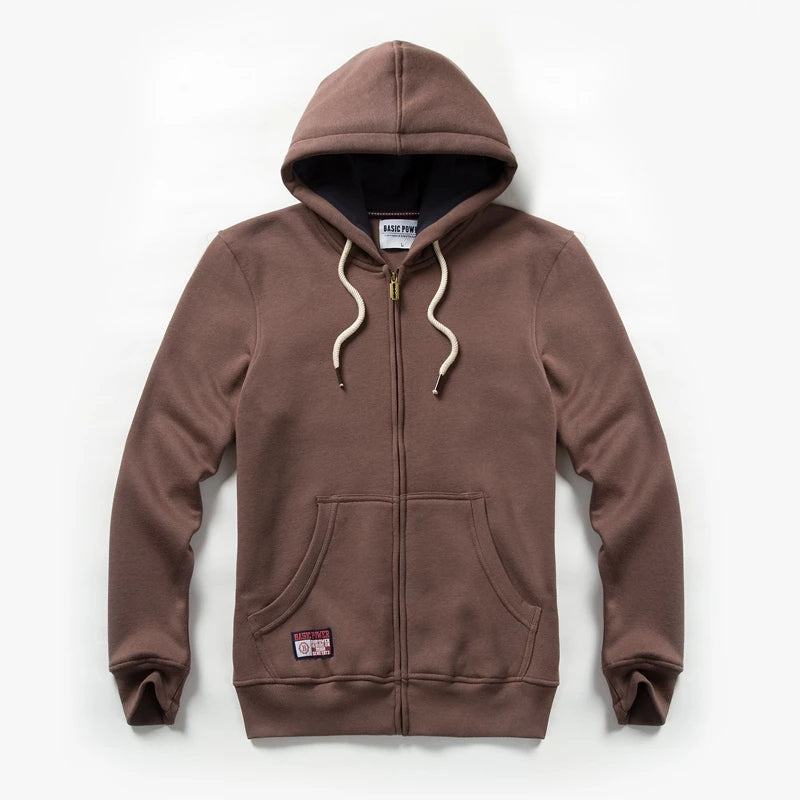 Einfarbige Hoodie Männer Mode Reiß verschluss Langarm übergroße Jacke Mantel Harajuku Gothic Kapuze Sweatshirt y2k Teen bp20933