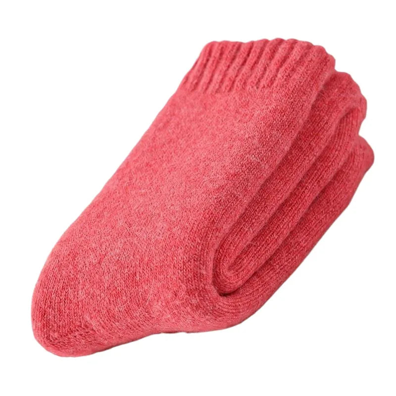2026 Neue Winter-Supersocken, extra dick und warm, Wollsocken für Männer und Frauen, einfarbige Socken, Merinowollsocken gegen Kälte und Schnee, Frottee-Socken
