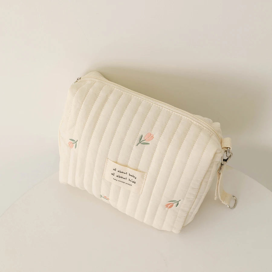 Modische Wickeltasche mit Aufdruck und Stickerei, Multifunktionale Baby-Wickeltasche, Großräumiger Kinderwagen-Organizer, Reise-Mami-Tasche
