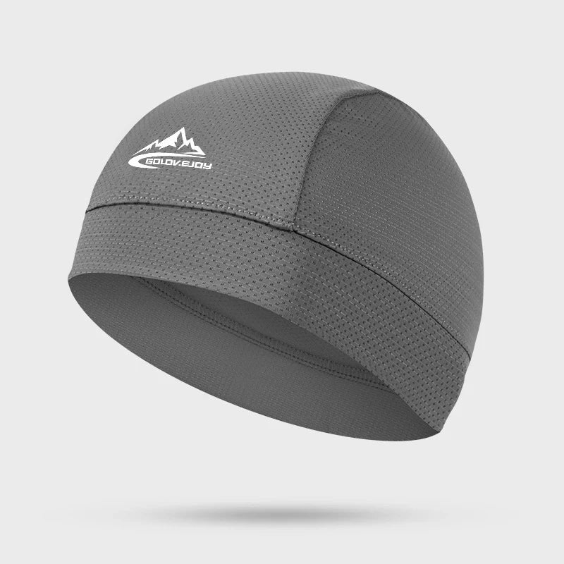 Kühlende Schädelkappe, Helmfutter, atmungsaktiv, schweißableitend, Radfahren, Sport, Laufmütze, bequeme Outdoor-Wanderkappe, schnell trocknende Kappe