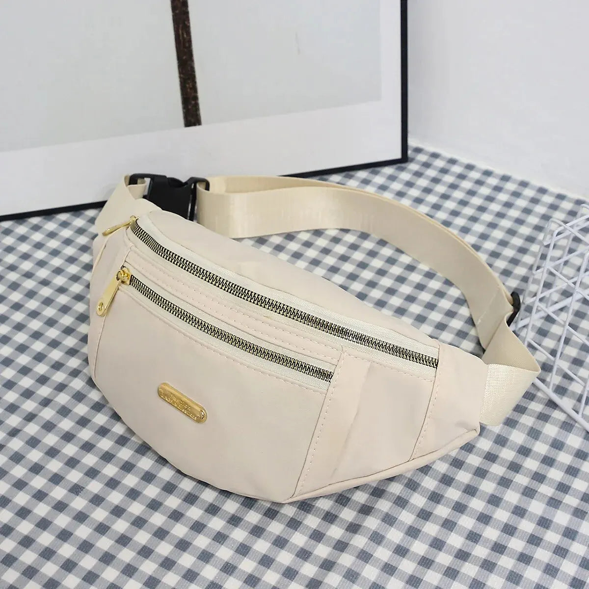 Sport-Hüfttasche für Damen, mehrschichtig, Gürteltasche, Handy-Essentials während Outdoor-Aktivitäten, Umhängetasche, Sport-Brusttasche