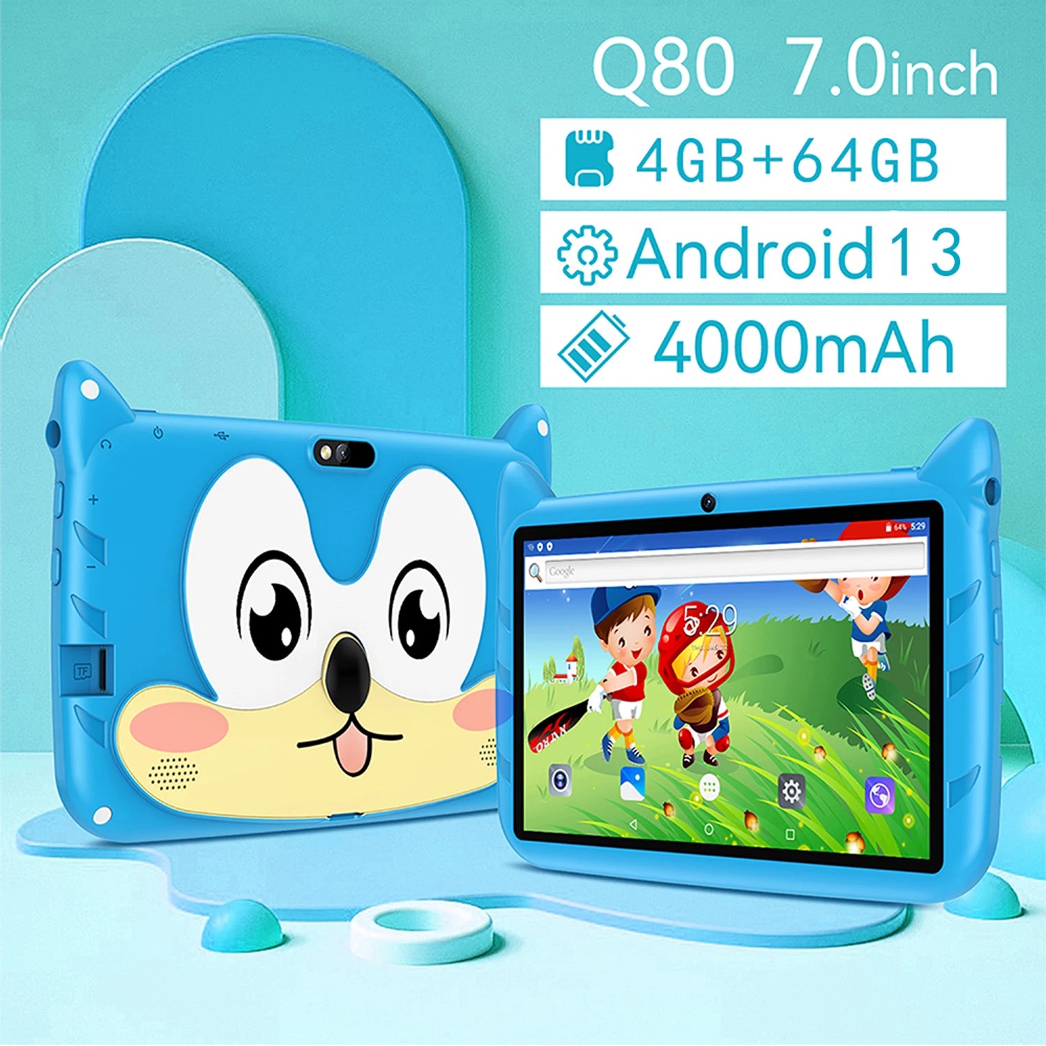 Neue 7 Zoll Globale Version 5G WiFi Kinder Tablets Quad Core Android Lernen Bildung Tablet PC 4 GB RAM 64 GB ROM Kinder Geschenke