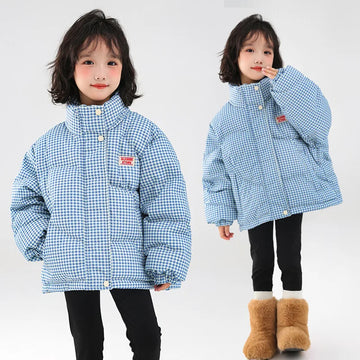 Kinder Verdicken Mantel Mädchen Warme Parka Winter Baumwolle Gefütterte Jacken Herbst Kinder Lange-sleeve Oberbekleidung Teen Zipper Tops 5-14Y