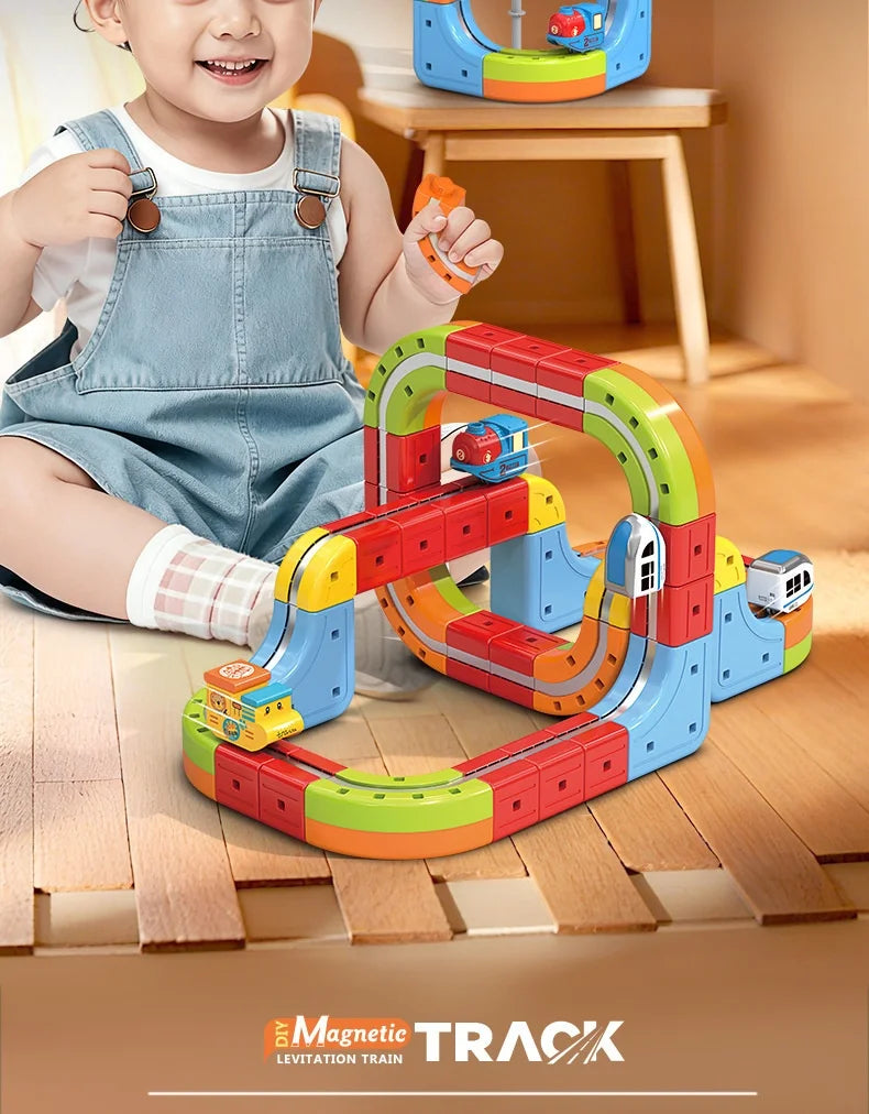 Magnetische Kugel Zug Set Für Kinder Mit Elektrische Lokomotive Diy Track Bausteine Stem Pädagogisches Bau Spielzeug Geburtstag