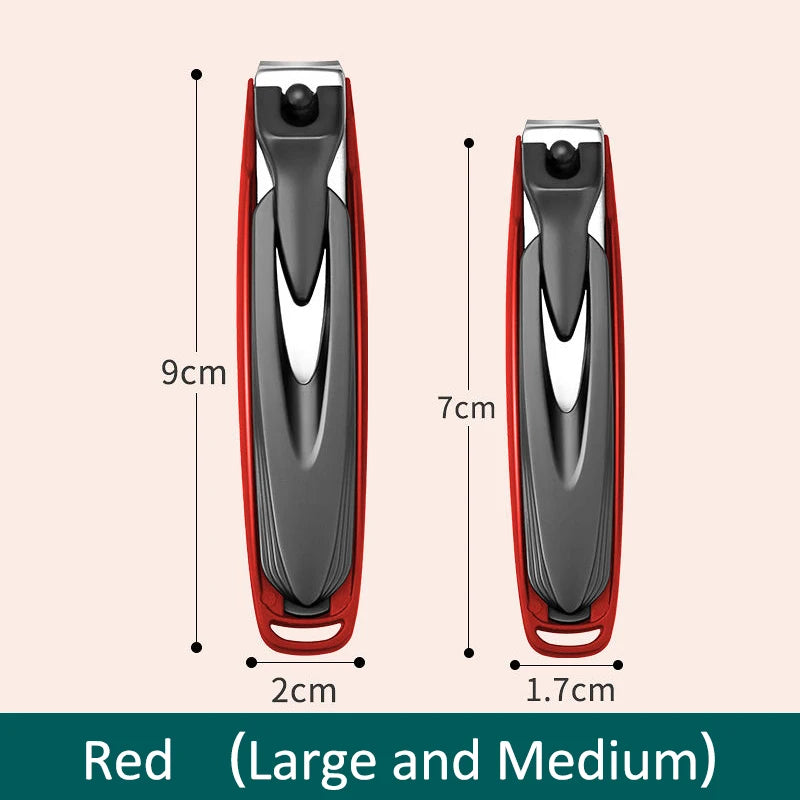 Colorful Nail Clippers, Splash-Proof, Nail Cutter, Detachable Design, Fingernail Clippers, Stainless Steel, Manicure Nail Tool