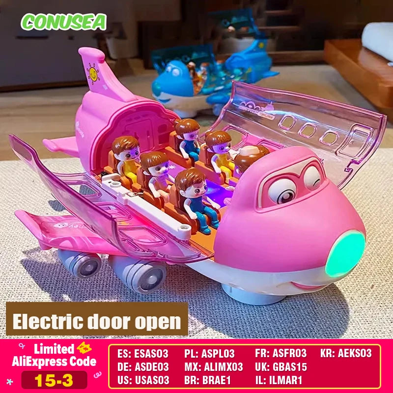 Kinder Spielzeug Elektrische Flugzeug Flugzeug Spielzeug Auto Flugzeug Modell Musik Simulation Junge Kinder Verkehrs Spielzeug Weihnachten Geschenke für Mädchen