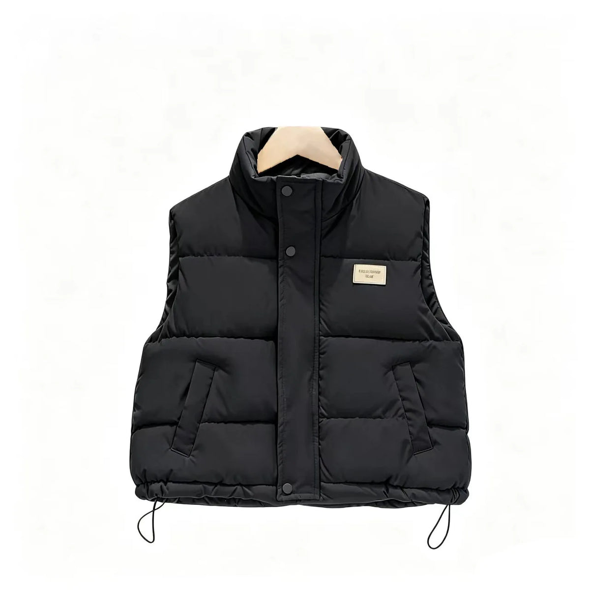 Weste für Teenager, Jungen und Mädchen, Frühling und Herbst, einfarbig, dick, warmhaltend, Stehkragen, für Kinder von 4-14 Jahren, Winter-Baumwoll-Daunenjacke