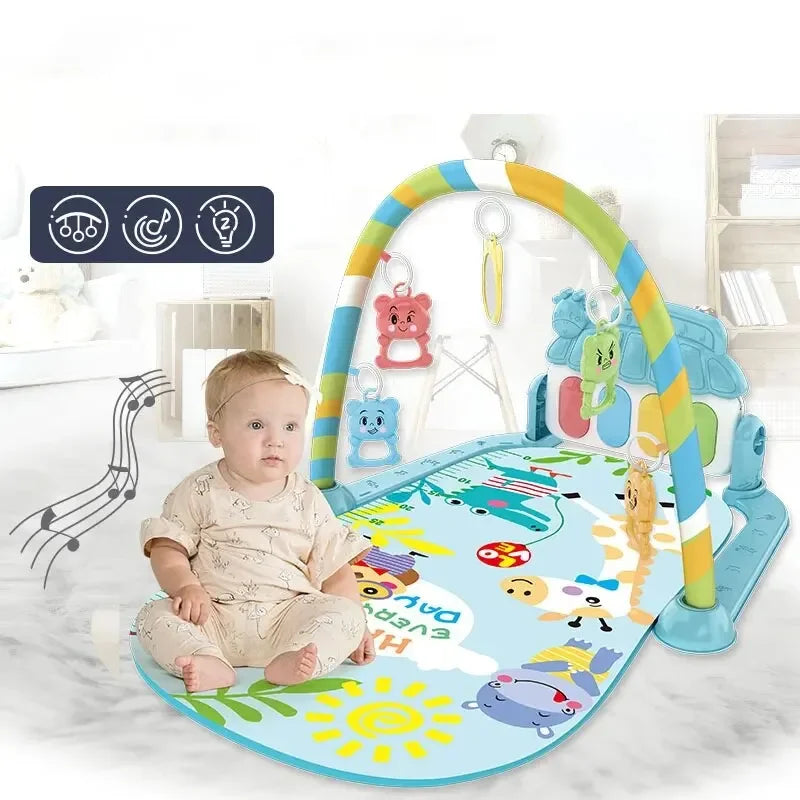 Baby 0-1 Jahre alt Baby Fitness Stand Pedal Klavier Spielzeug Neugeborenen Musik Pedal Klavier Fitnessgeräte Bettglocke Spielzeug