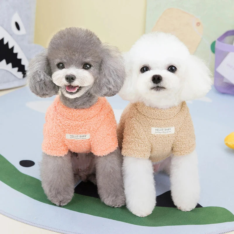 Winter Warmer Hundepullover für kleine Hunde Plüsch Hundekleidung Weicher Welpenmantel Jacke Chihuahua Teddy Welpenkleidung Hundebedarf