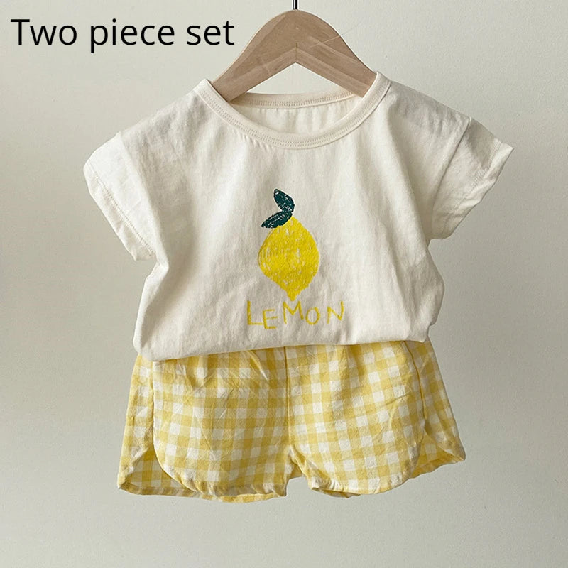 Baby Pyjamas Sets Baumwolle Kind Pyjamas Kleinkind Sommer Ärmellose Baby Nachtwäsche Pyjamas Kinder Cartoon Homewear Kleidung