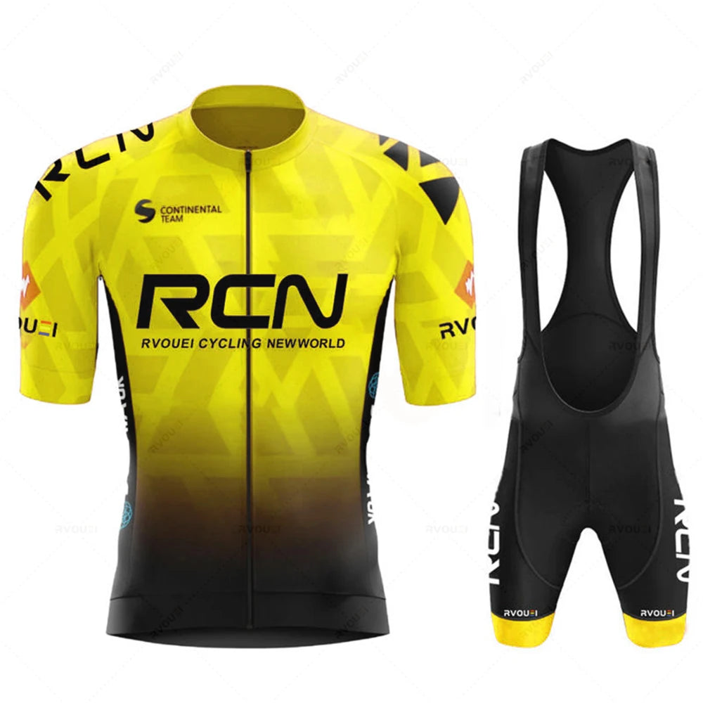 2026 Rvouei Team Radtrikot-Set Sommer Atmungsaktiver Rennrad-Anzug Fahrrad-Uniform Bike MTB Kleidung Neue Sport-Radsport-Kits
