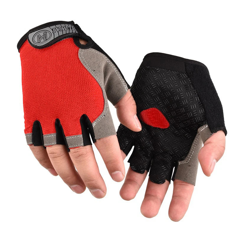 Männer Radfahren Fahrrad Handschuhe Halbe Finger Gym Handschuhe Frauen Handschuh Atmungsaktive Anti-slip Handschuh Fitness Sport Training Handschuhe