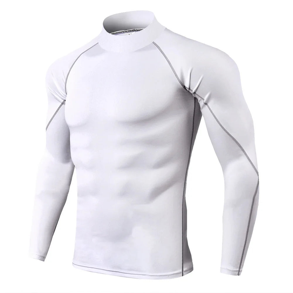 Männer Sport T-shirt Quick Dry Bodybuilding Lauf Shirt Langarm Kompression Top Gym T Shirt Männer Fitness Engen Rashgard
