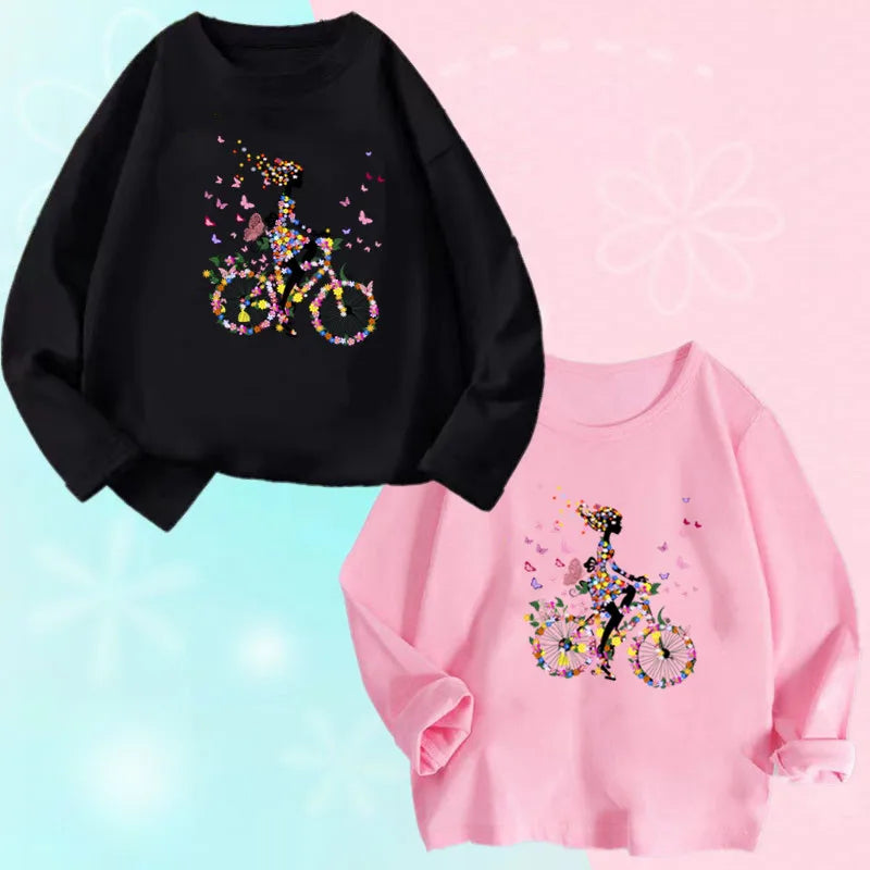 Girls Long Sleeve Graphic Tee