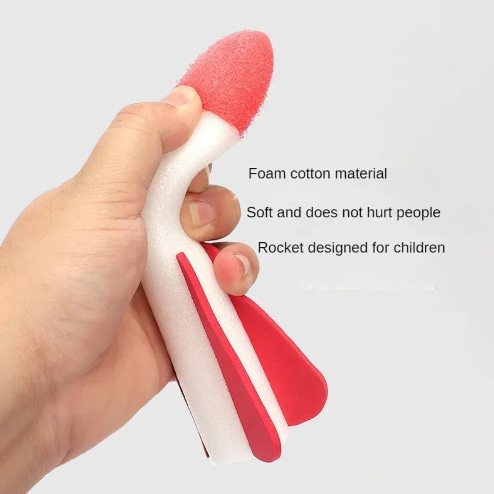Kinder im Freien Rakete Fuß pumpe im Freien Luft pressen hoch fliegende Rakete Anzug springt luft betriebene Raketenwerfer Spiel Kinder Spielzeug Geschenke