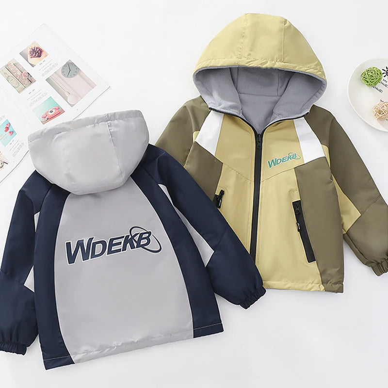 2025 neue Herbst Winter Jungen Fleece Jacke Doppelseitige Tragen Kind Winddicht Oberbekleidung Mantel für 4-14 Jahre Teenager Outdoor Kleidung