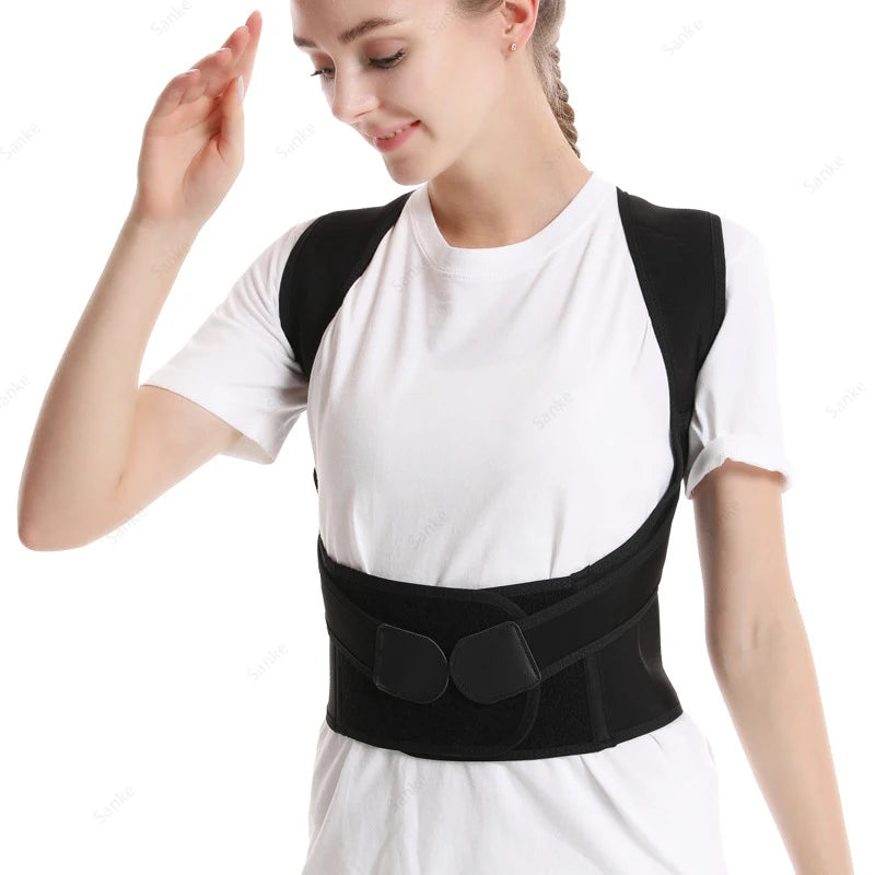 Neue Erwachsene Haltung Corrector Gürtel Atmungsaktive Zurück Korrektur Strap Frauen Männer Zurück Unterstützung Sitzen Position Korrektur Werkzeug