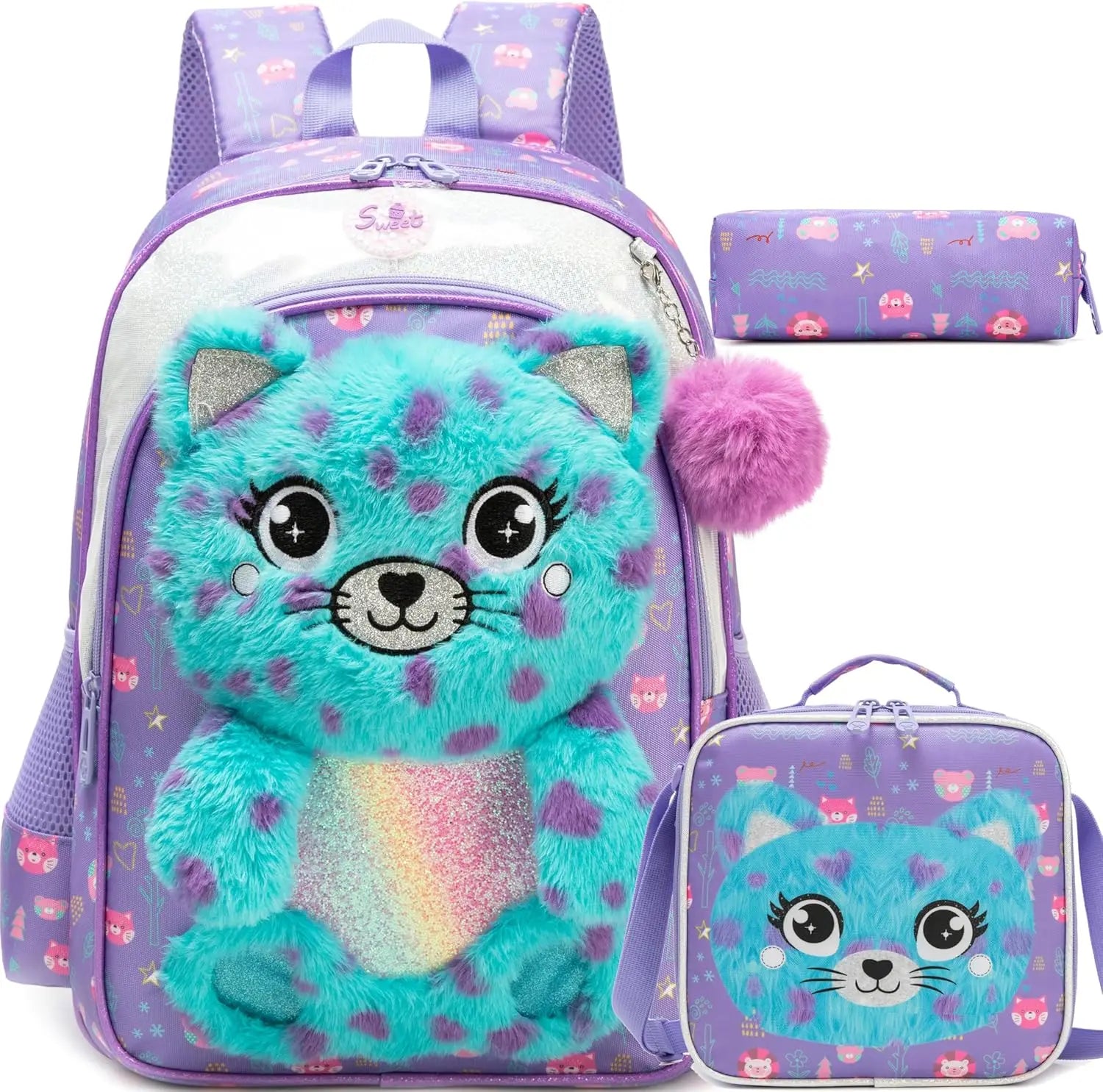 Girls School Backpack Set