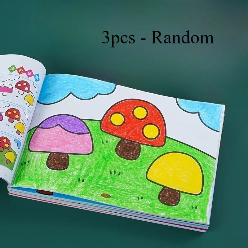 Malbuch für Kinder – Doodle-Zeichenbuch, Geburtstags- und Feiertagsgeschenk, Zeichen- und Malbuch der Einstiegsstufe für Kinder, chinesische Version