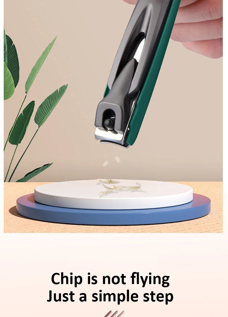 Colorful Nail Clippers, Splash-Proof, Nail Cutter, Detachable Design, Fingernail Clippers, Stainless Steel, Manicure Nail Tool
