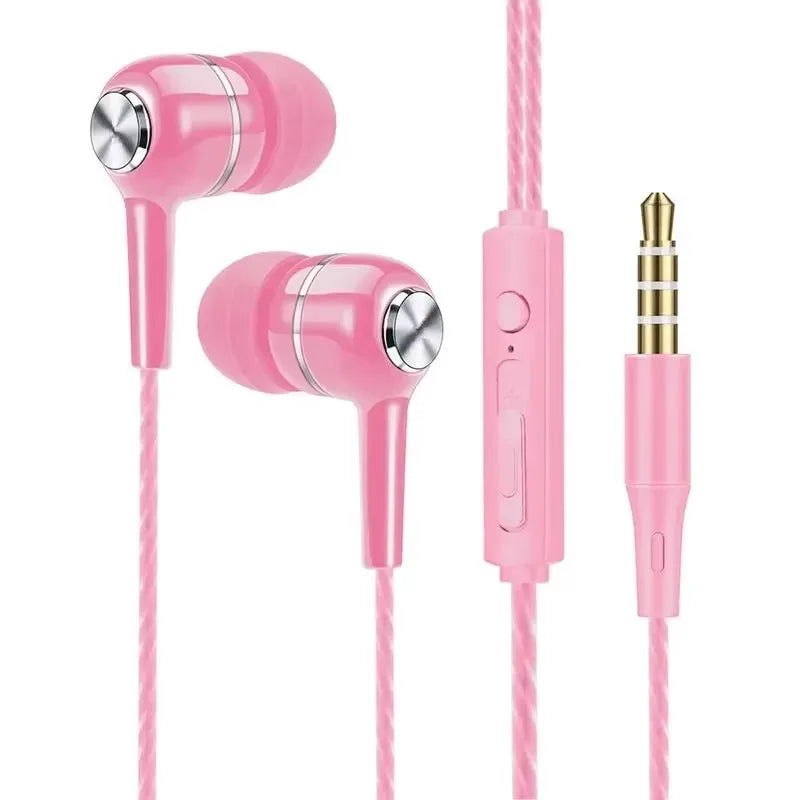 3,5mm Wired Kopfhörer In Ear Headset HIFI Schwere Bass Ohrhörer Monitor Sport Headset Stereo Musik Gaming Kopfhörer mit Mikrofon