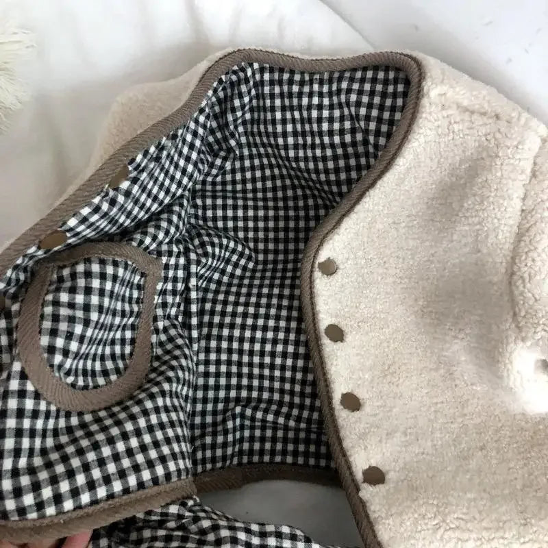 Neue Herbst und Winter Neue Warme Jacke Kinder Zwei Seiten Tragen Plaid Plüsch Jacke Kinder Jacken Winter Kleidung für Mädchen