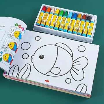 Malbuch für Kinder – Doodle-Zeichenbuch, Geburtstags- und Feiertagsgeschenk, Zeichen- und Malbuch der Einstiegsstufe für Kinder, chinesische Version