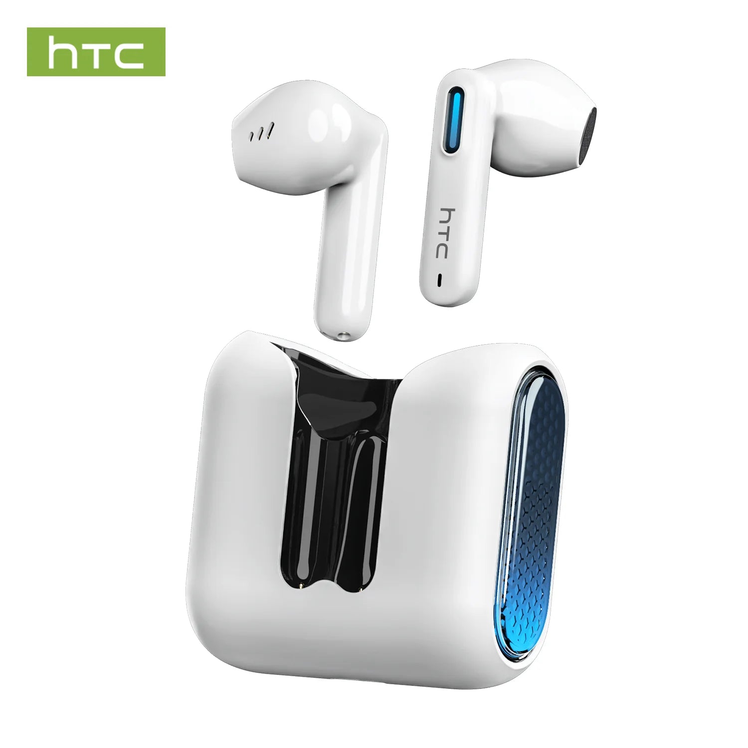HTC NE49 Bluetooth-Kopfhörer V6.0 TWS Sport-Funkkopfhörer Ultra-geringe Latenz-Spiel-Headset-Ohrhörer Lange Lebensdauer