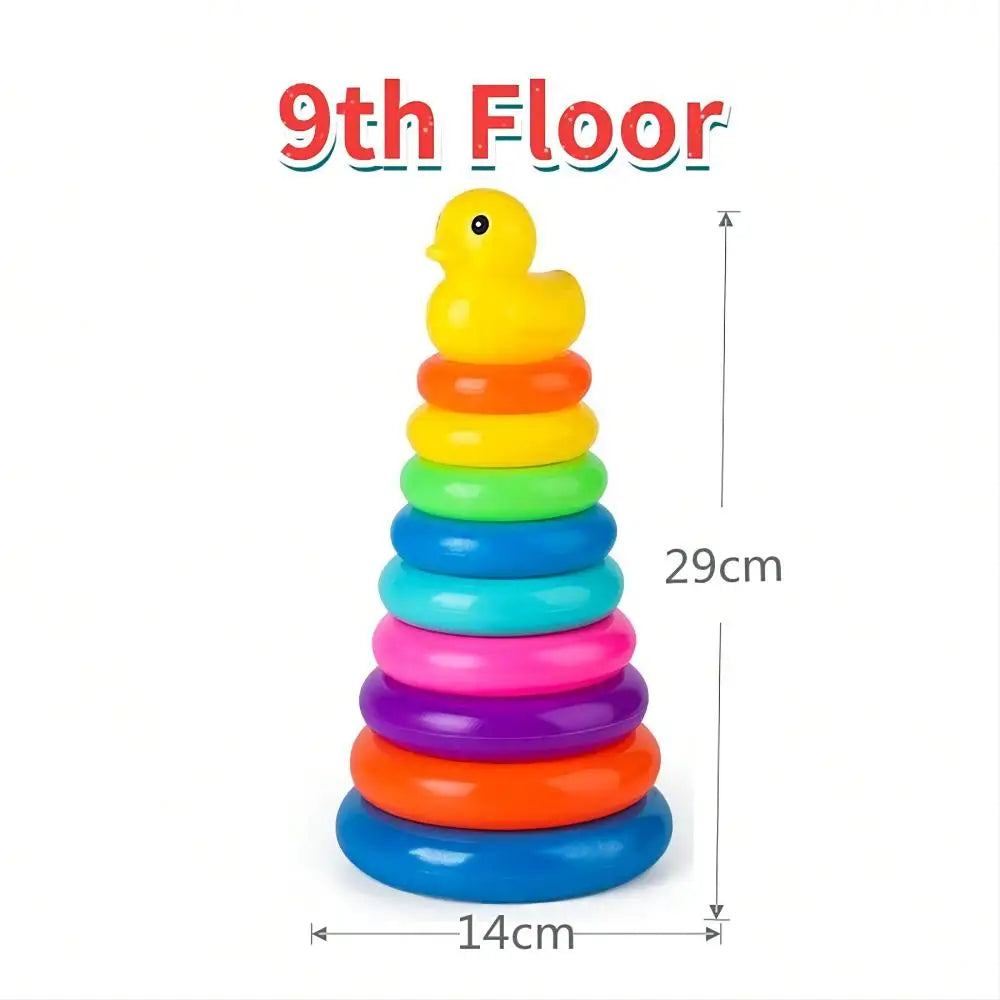 Montessori-Babyspielzeug, rollender Ballturm, Montessori-Lernspiele für Babys, Stapelbahn, Baby-Entwicklungsspielzeug, 1, 2, 3 Jahre