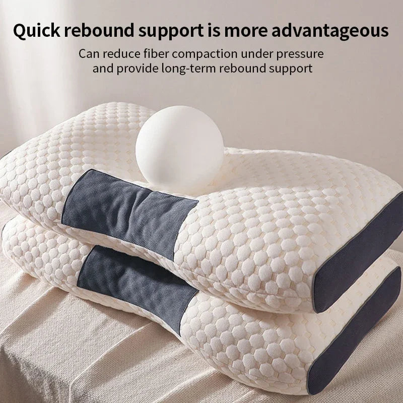 1PC Almohada Neck Kissen Helfen Schlaf Schützen Den Hals Zervikale Orthopädische Sojabohnen Faser Massage Haushalt SPA Kissen Zum Schlafen