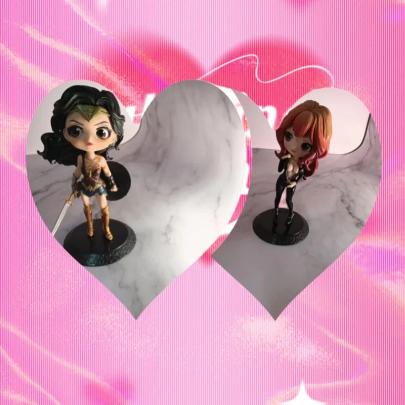 2025 NEUE Qposket Wonder Woman Harley Quinn Clown Action Puppe Modell Spielzeug Kuchen Dekoration Serie Freunde Geburtstag Geschenk