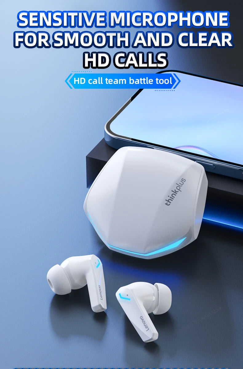 Lenovo GM2 Pro TWS Wireless HIFI Stereo Headset Kopfhörer mit geringer Latenz Gaming Musik Dual Mode Ohrhörer Musik Sport Headset