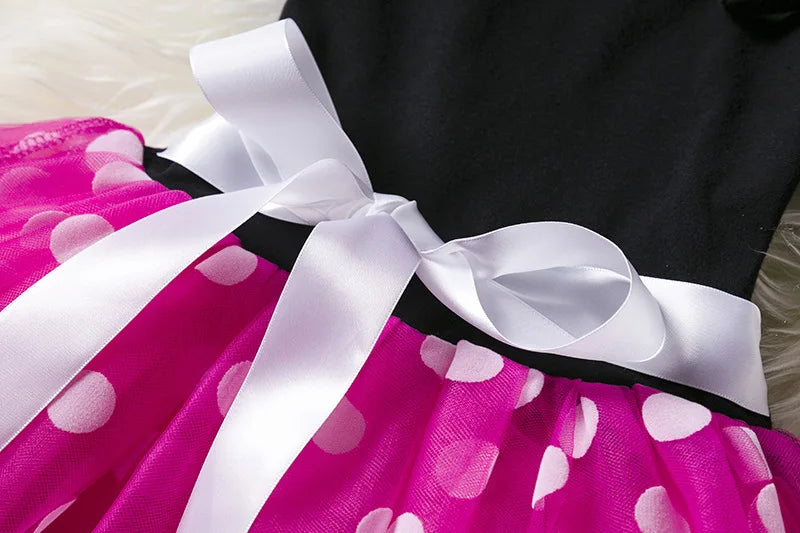 Mickey Minnie Mouse Baby Mädchen Cosplay Kostüm Kinder Fancy Polka Dot Kleid Prinzessin Kleid Kinder Geburtstag Party Kleidung Geschenk