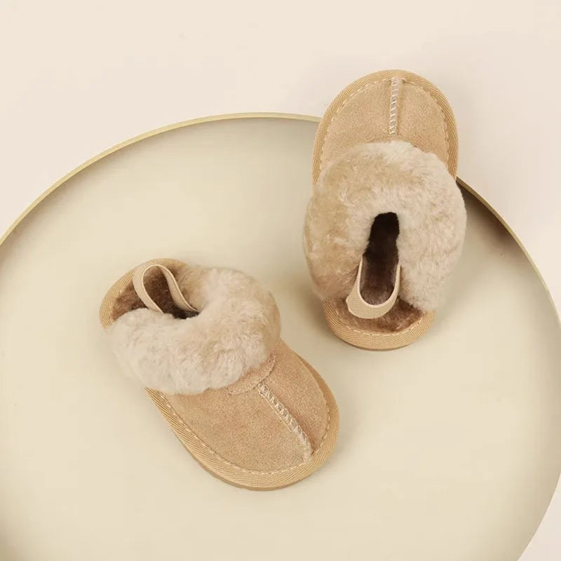 Beliebte Wanderschuhe für Herbst und Winter, Babyschuhe, 0–1 Jahre alt, warme Schuhe, Baumwollschuhe, lässige Babyschuhe mit weicher Sohle und Plüsch