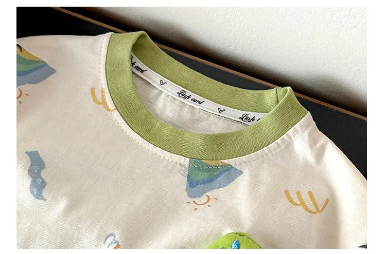 Kinder Kleidung Set Baby Jungen/Mädchen T-Shirt + Shorts Sommer Kleidung Baumwolle Cartoon Casual Jungen Trainingsanzug Kinder Baby Kleidung set
