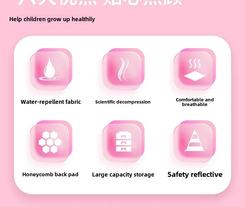 Pink Princess School Backpack