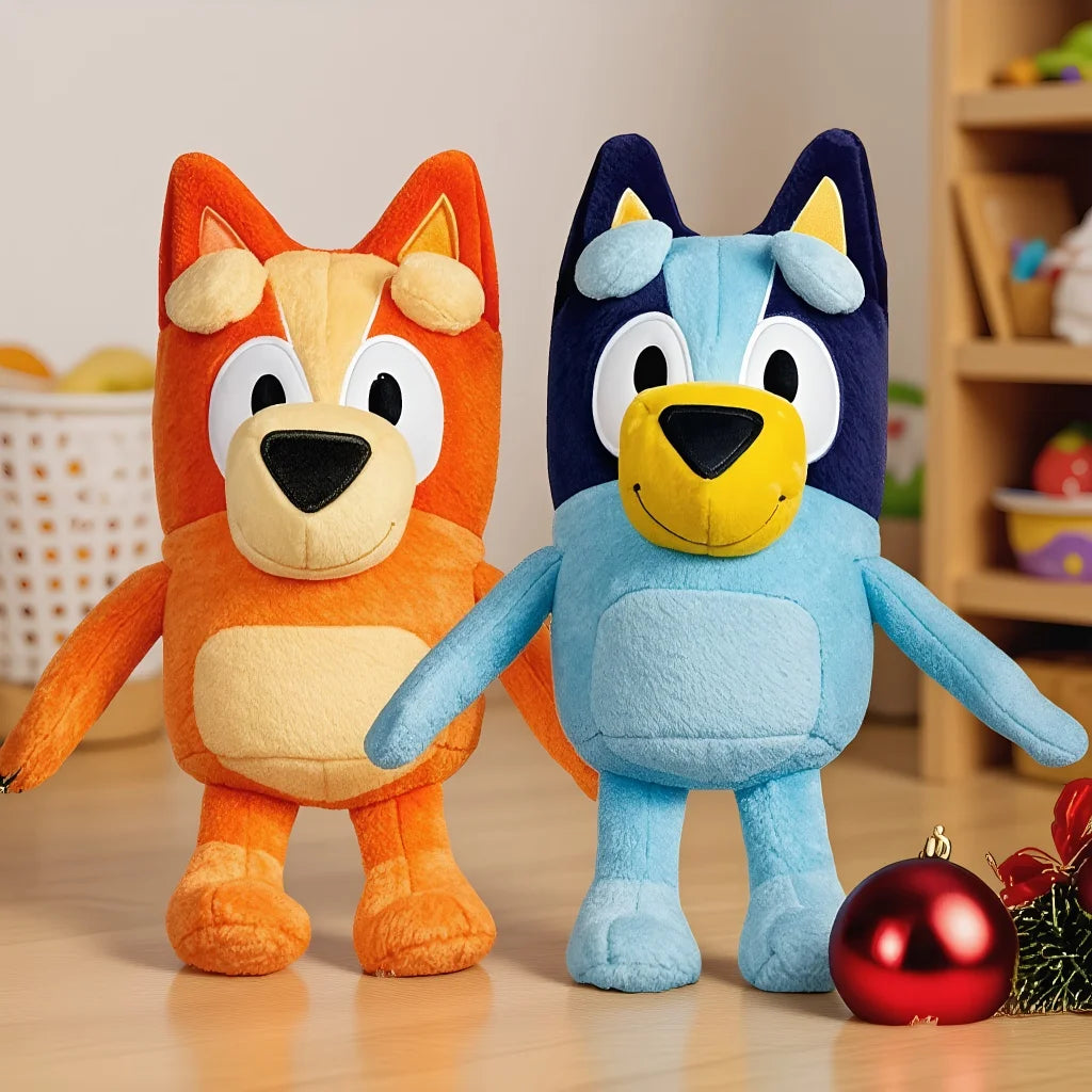 Süße Cartoon-Spielzeuge 15cm/30cm Bluey Hund Bingo Familie Plüschtier Hund Weiche Stofftiere Puppen Geburtstagsgeschenk Bluey Begleiterpuppe Geschenke