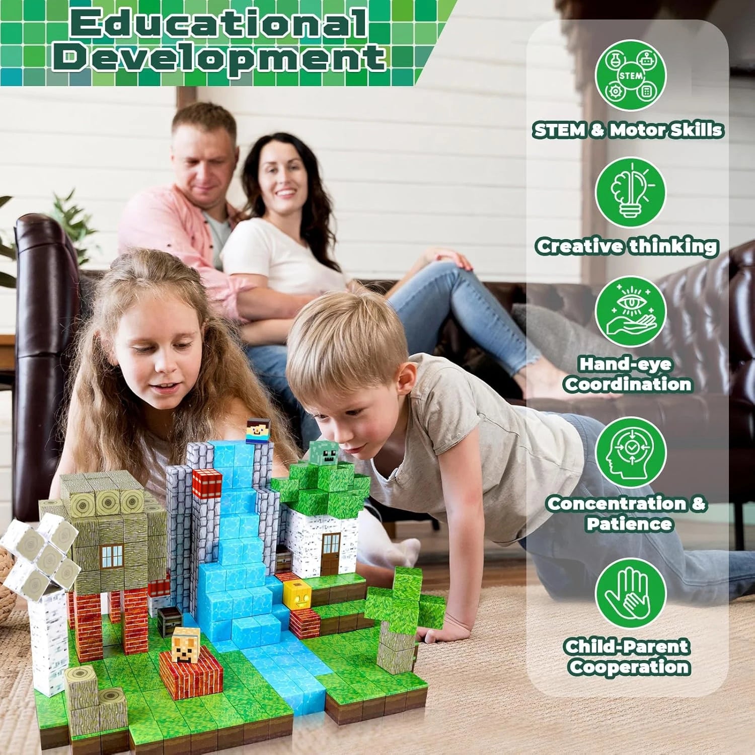 Magnetic Forest Building Blocks