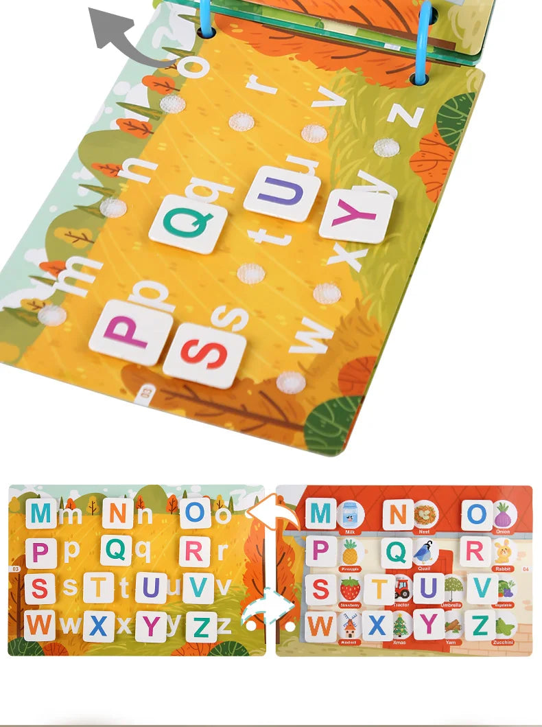 Neue Montessori-Szenenaufkleber für Kinder, DIY-Hand-on-Puzzle, wiederverwendbare Bücher, Cartoon-Lernkognitionsspielzeug für Kinder, Geschenk