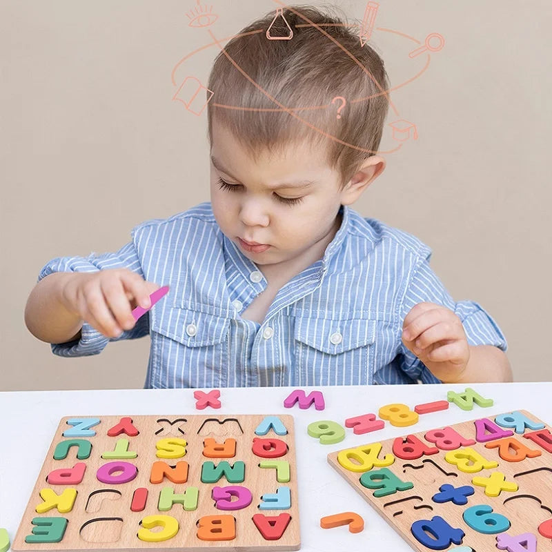 Wooden Alphabet Puzzle Toy