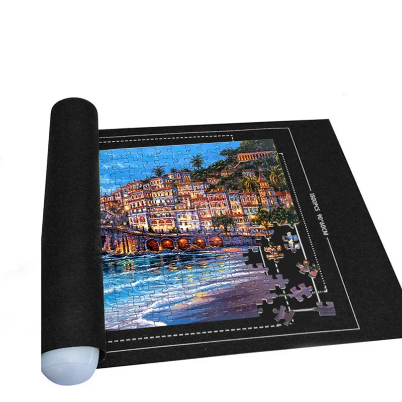 Professionelle Puzzle-Rollmatte, Decke, Filzmatte, bis zu 1500/2000/3000 Teile, Zubehör, Puzzle, tragbare Reise-Aufbewahrungstasche