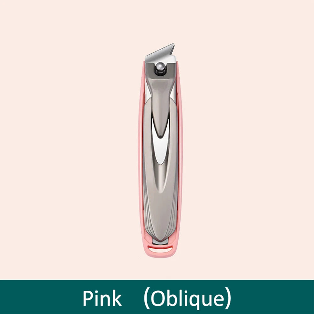 Colorful Nail Clippers, Splash-Proof, Nail Cutter, Detachable Design, Fingernail Clippers, Stainless Steel, Manicure Nail Tool