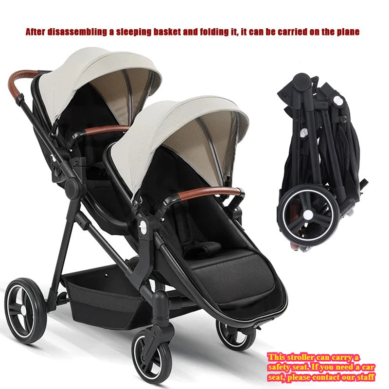 Ein faltbarer, multifunktionaler Kinderwagen, der auf einem Flugzeug getragen werden kann. Es kann in ein leichtes Babyrad zerlegt werden.