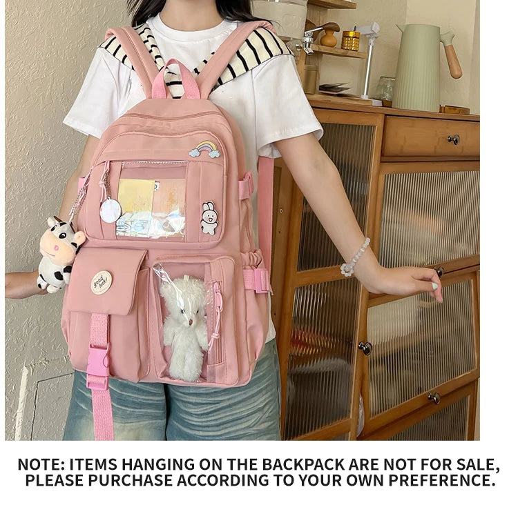 Cute Nylon Student Backpack
