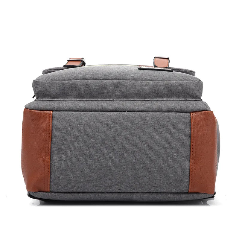 Teens Vintage Canvas Laptop Backpack